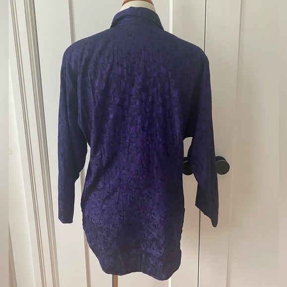 Vintage Purple blouse blouse - Picture 4 of 8